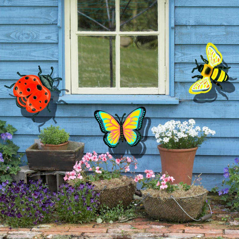Art Craft Ladybug - Set di 3 Ornamenti da Parete