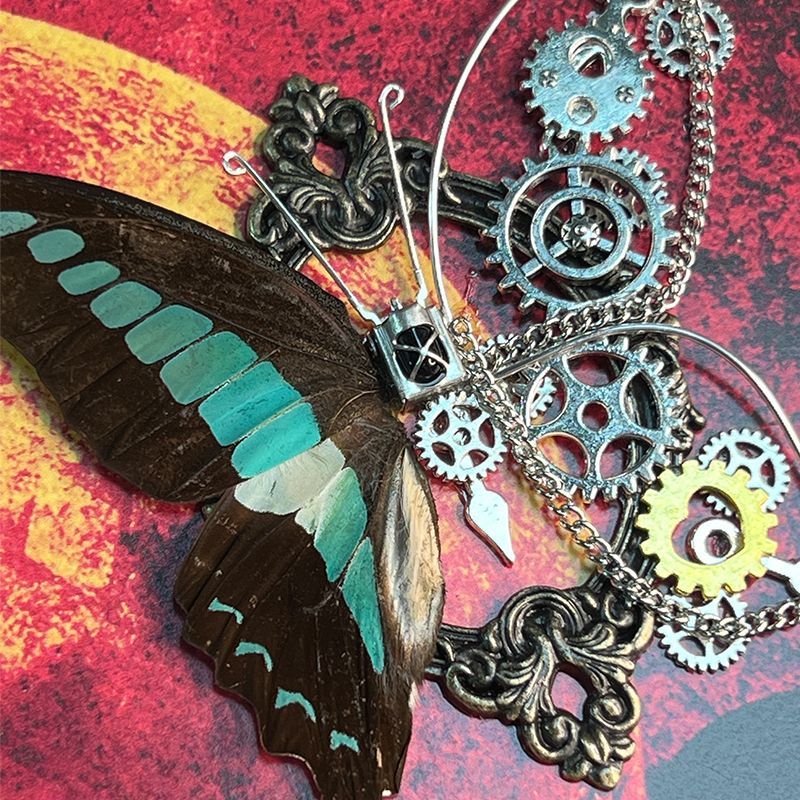 Art Craft Paper - Kit Fai-da-Te Cornice Steampunk con Farfalla,