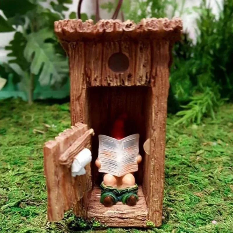 Art Craft Door - Libro di lettura Statua di gnomo
