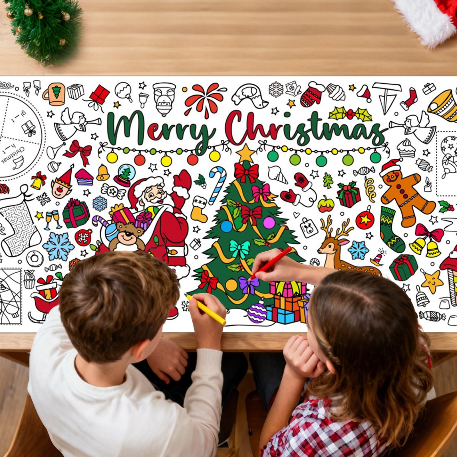 Art Craft Doodle - Poster da colorare gigante di NataleBlank