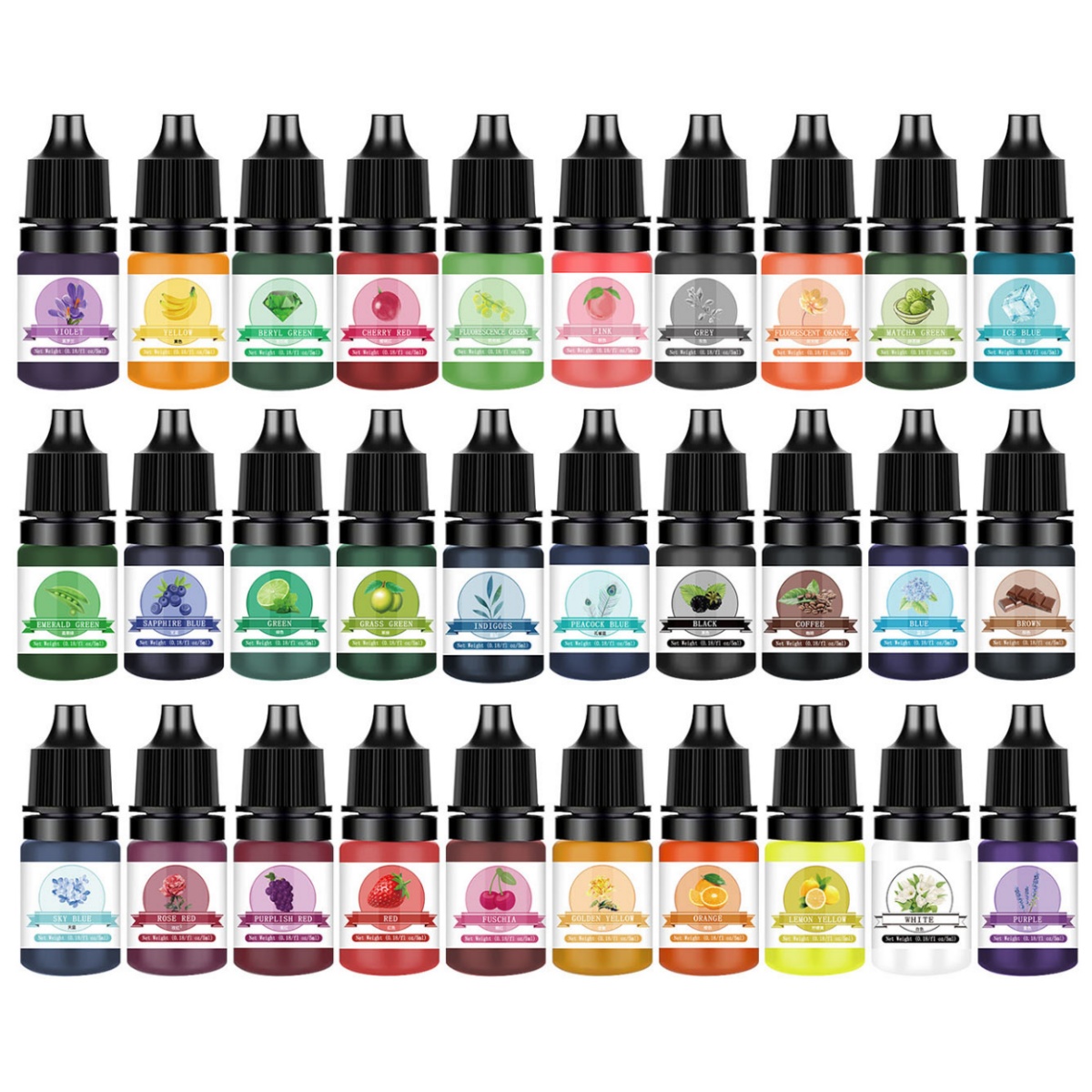Alcohol Ink Set - 10 colori/set colorante in resina concentrato