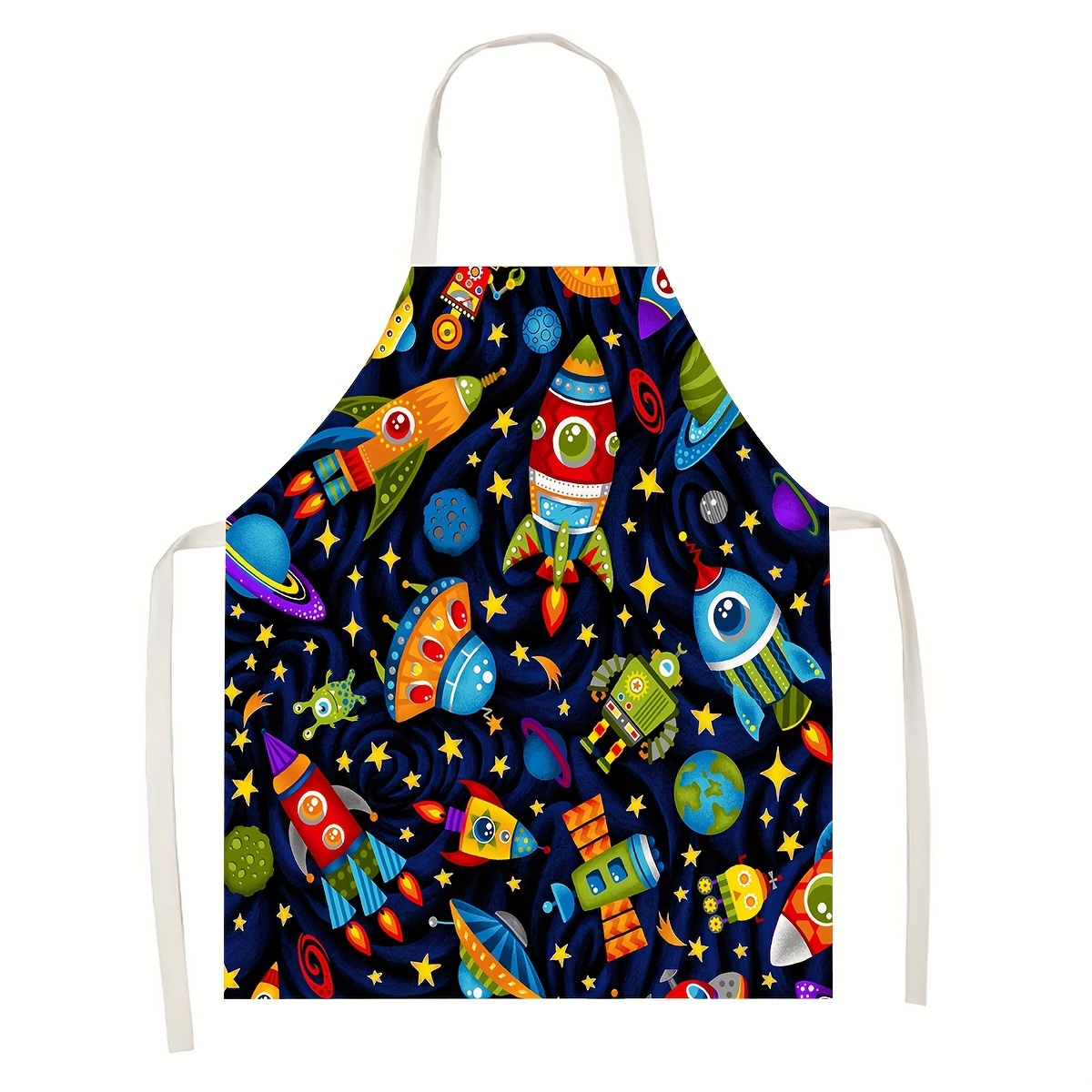 Art And Craft Rocket - Grembiule per Bambini con Tema Spaziale,