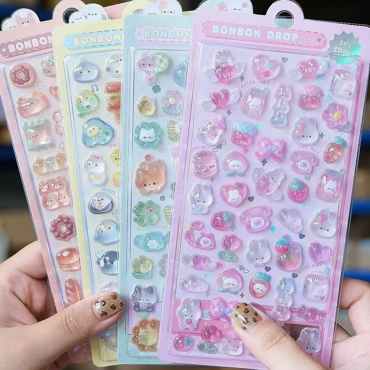 Artwork Craft - Adesivi in Resina 3D Kawaii 2027,