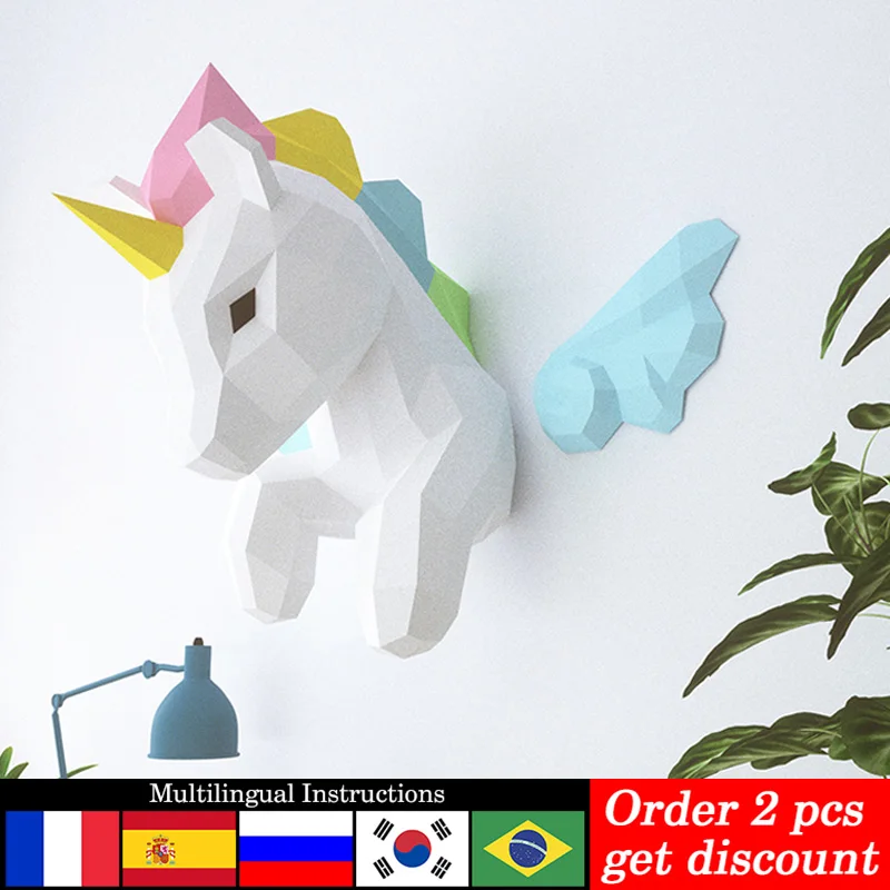 Art Craft Rainbow - Arcobaleno Unicorno Animale Decorazione da parete