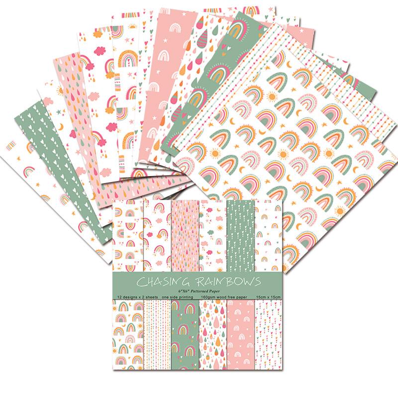 Art Craft Rainbow - Set di 24 Fogli di Carta