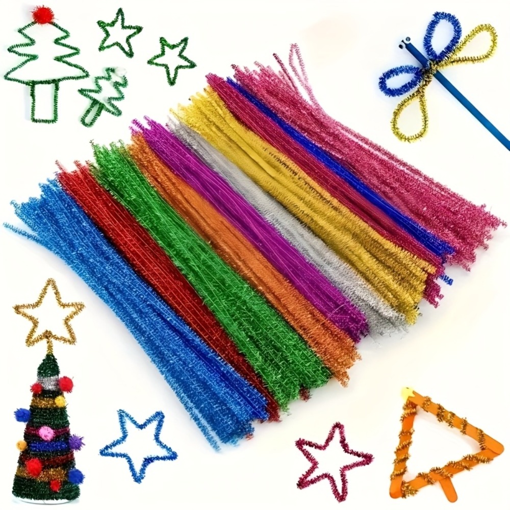 Art Craft House Making - 100 Pezzi di Scovolini in Peluche