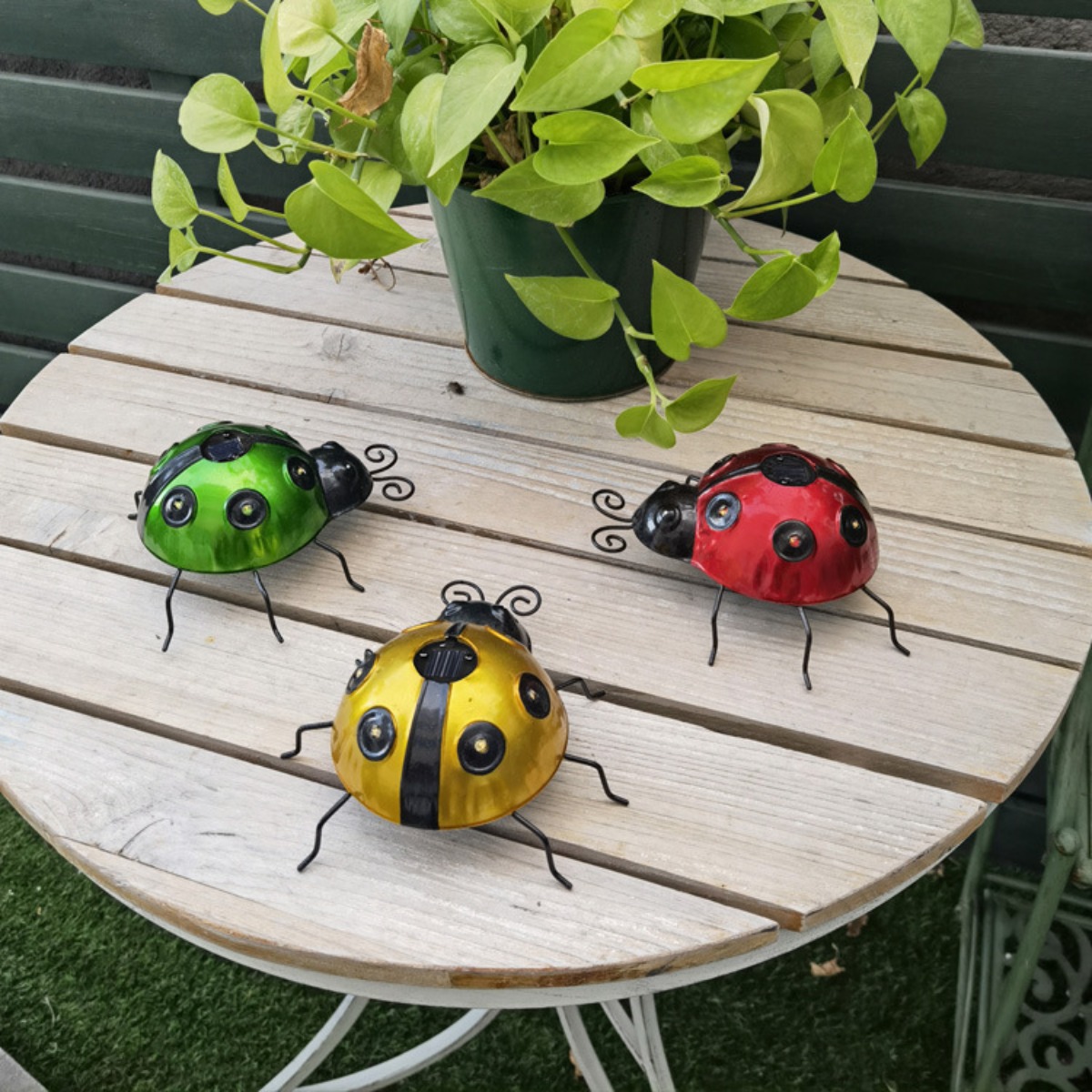Art Craft Ladybug - Nuovo ferro solare arte coccinella simulazione