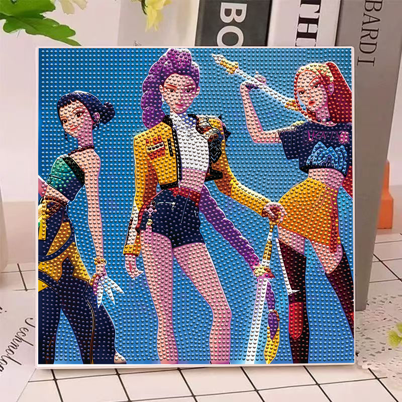 Art Craft Painting - Kit Pittura Diamante Anime Hunters Girls