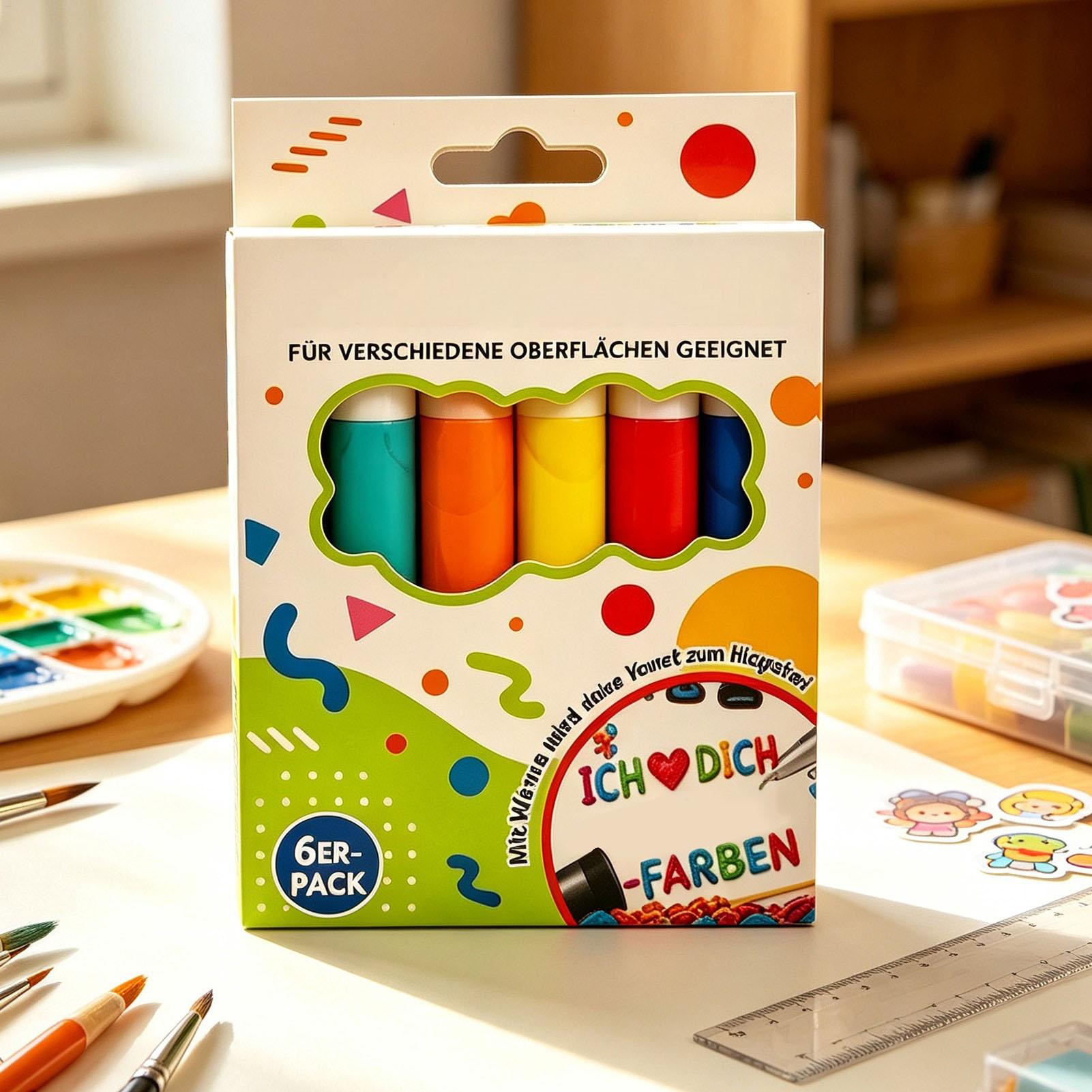 Art Craft Holiday - Penna a Bolle 6/12 Pezzi, Pennarelli