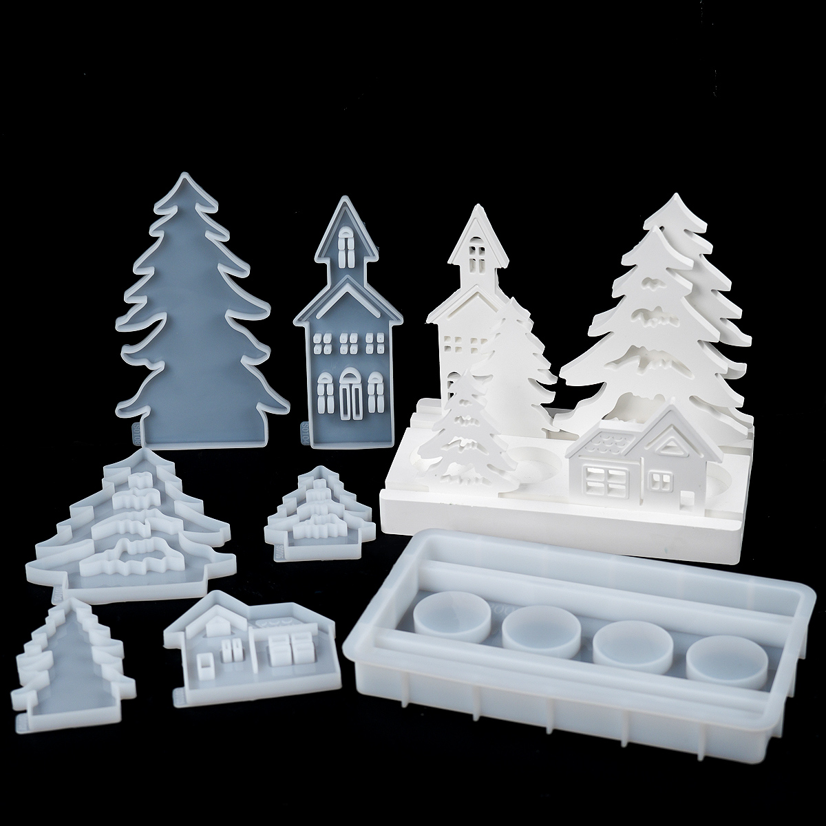 Art Craft House Making - Ornamento di Natale Portacandele Stampo in