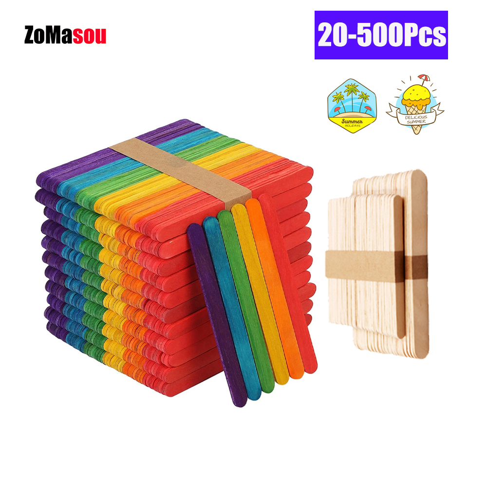 Eco Art Craft - 20/100/500 pezzi bastoncini di gelato ghiaccioli