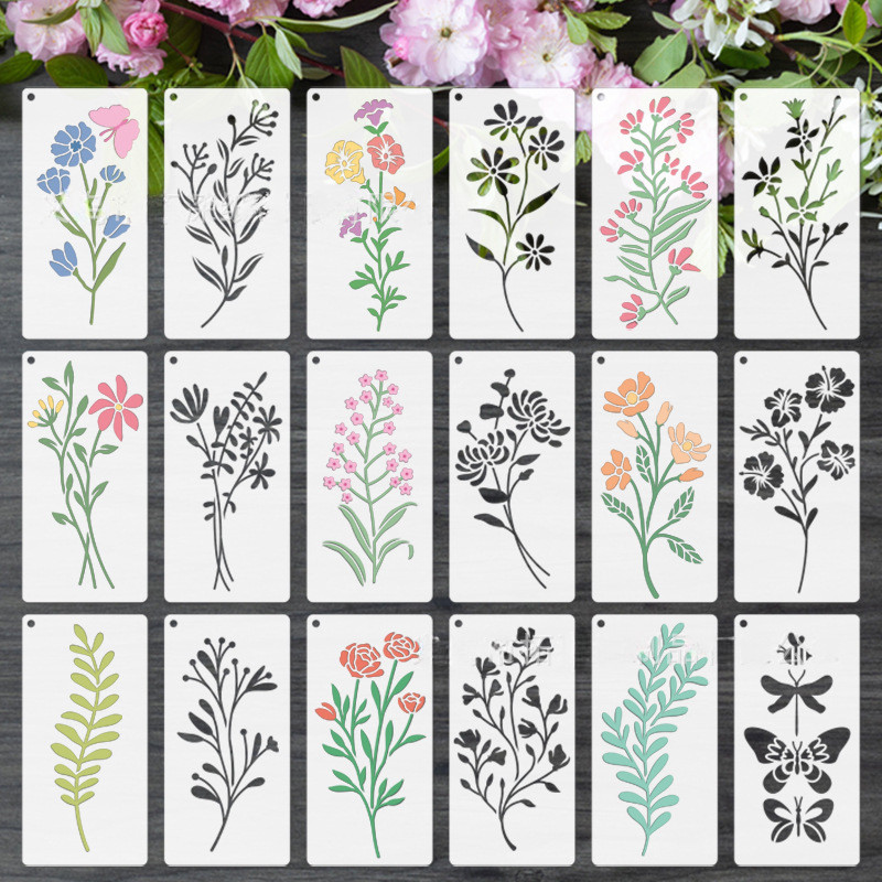 Art Craft Doodle - Set di 18 Stencil per Pittura