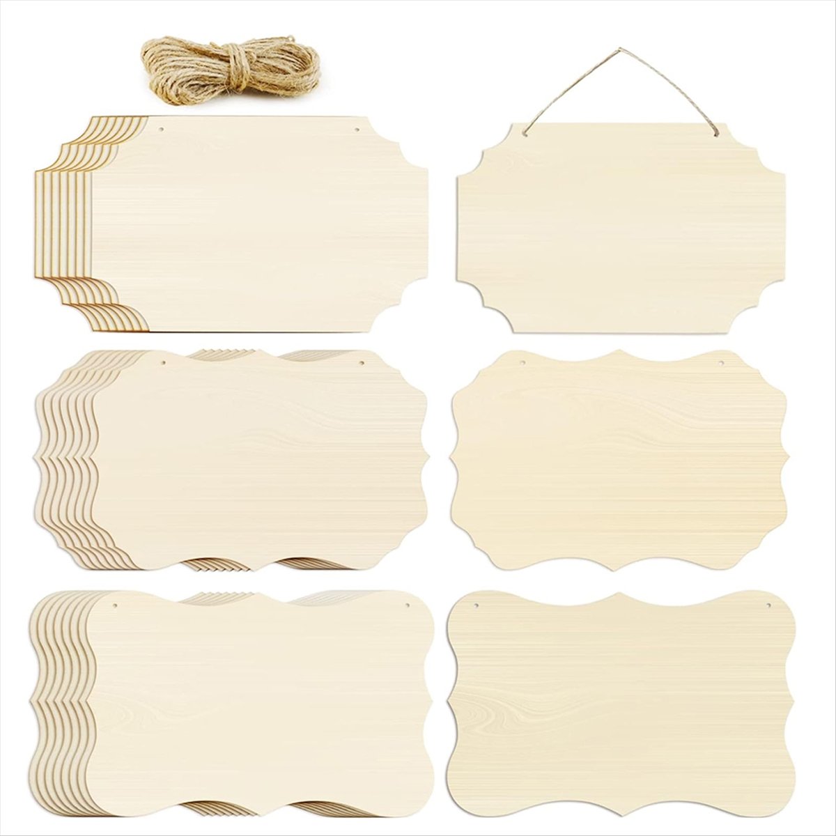 A56K 24 Pezzi Targhe in Legno  - Art Craft Door recensione e prezzo