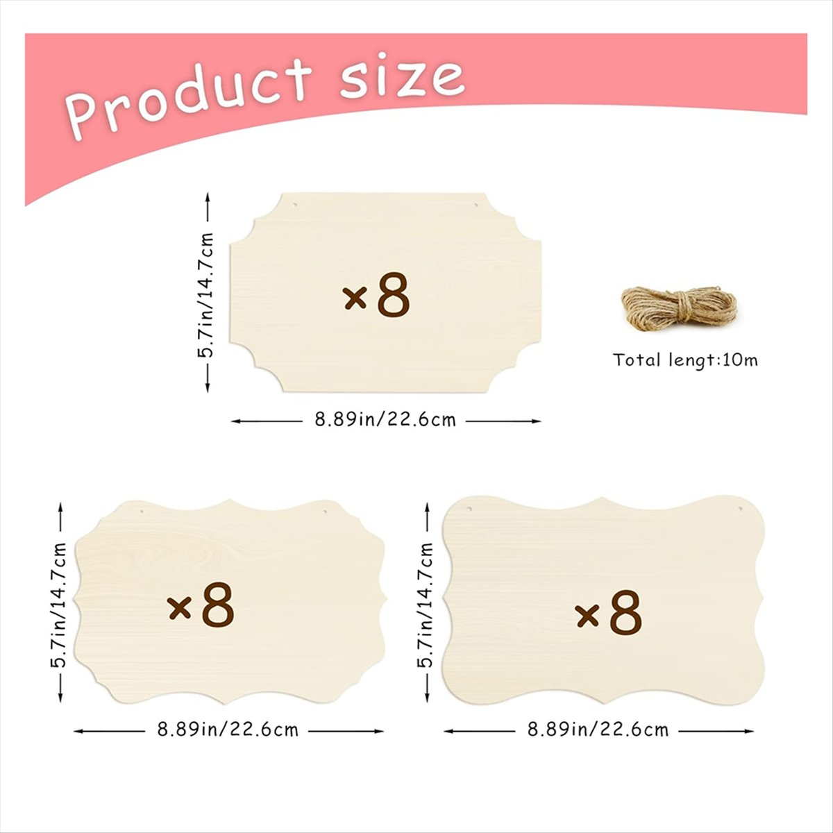 A56K 24 Pezzi Targhe in Legno  - Art Craft Door recensione e prezzo