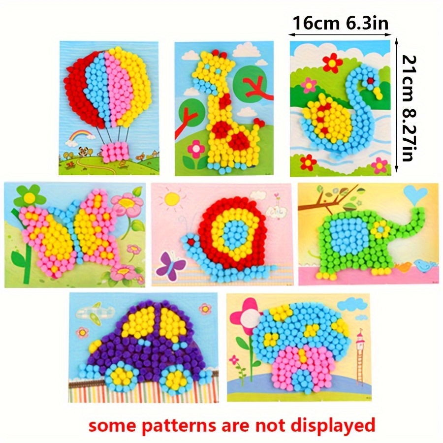 2 pz 16x21 cm Colorato Pom-Pom - Art Craft Painting recensione e prezzo