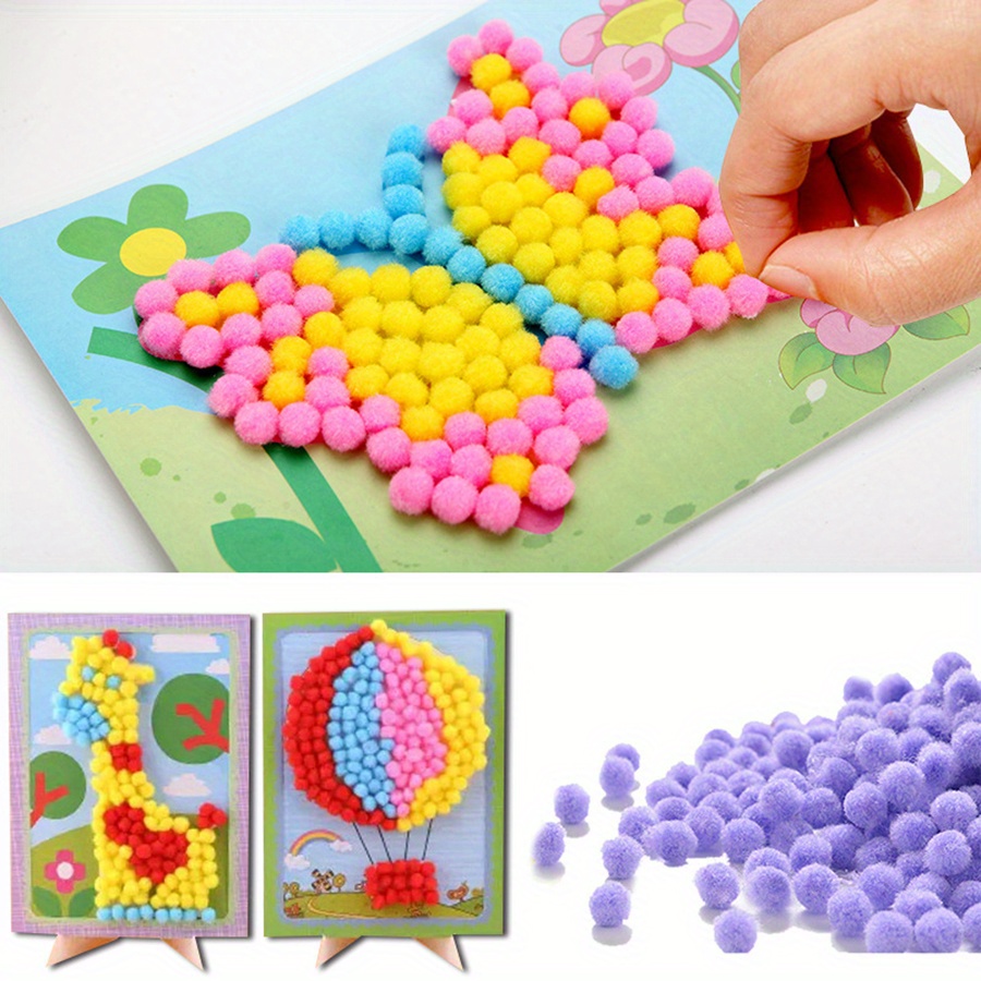 2 pz 16x21 cm Colorato Pom-Pom - Art Craft Painting recensione e prezzo