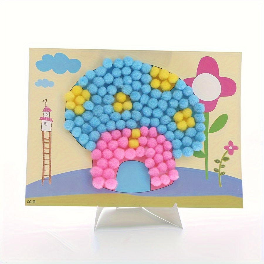 2 pz 16x21 cm Colorato Pom-Pom - Art Craft Painting recensione e prezzo