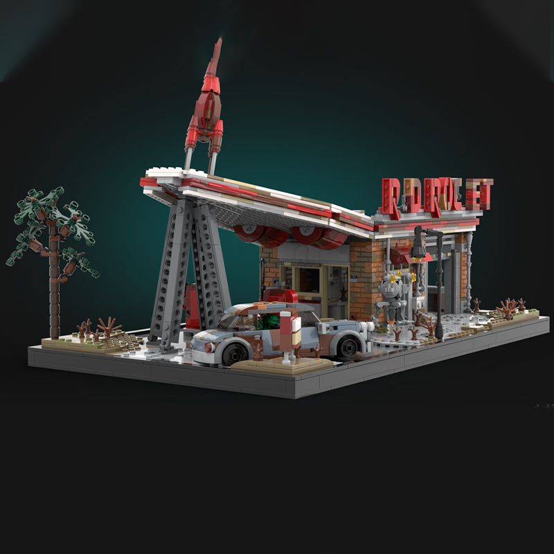 2168 pezzi MOC Red Rocket Fall - Art And Craft Rocket recensione e prezzo
