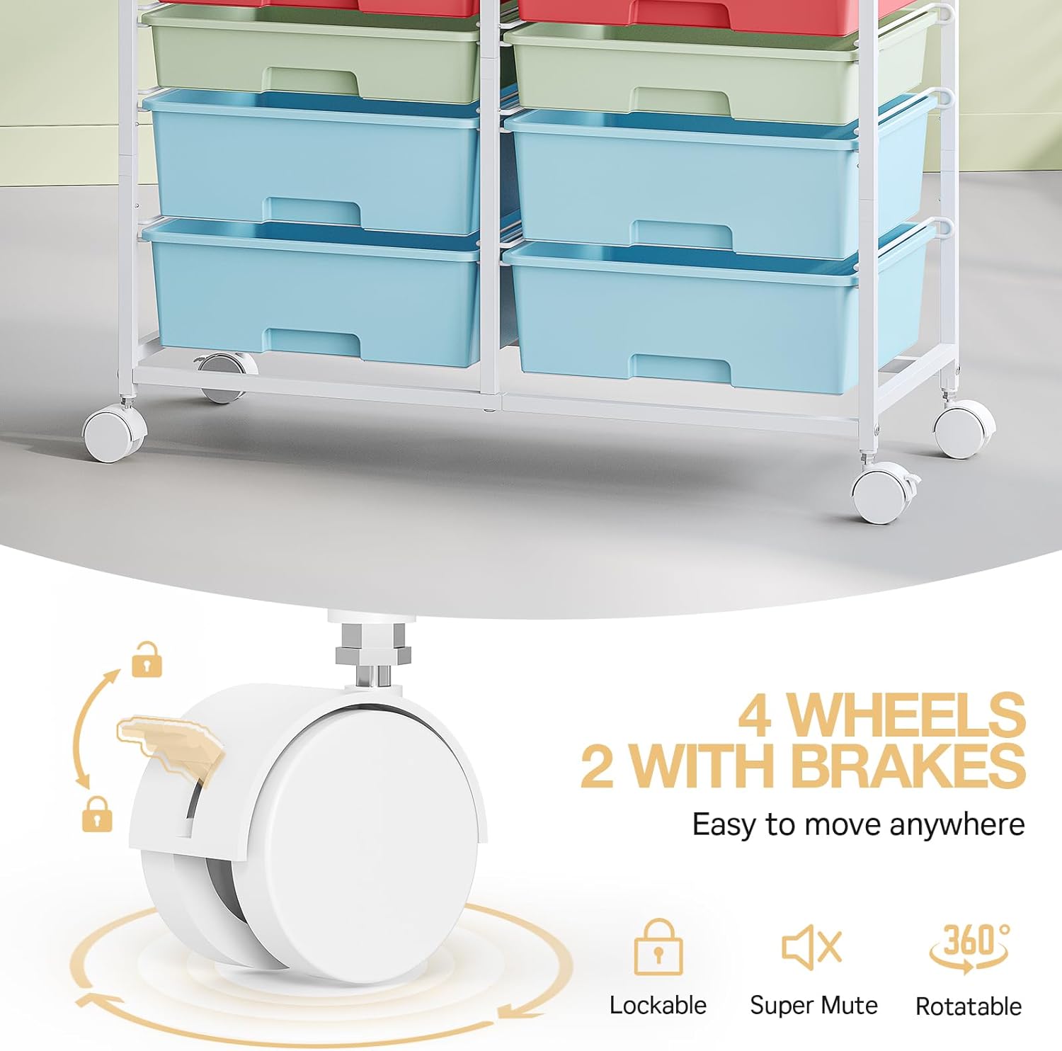 Carrello Portaoggetti con 12 C - Art Craft Rainbow recensione e prezzo