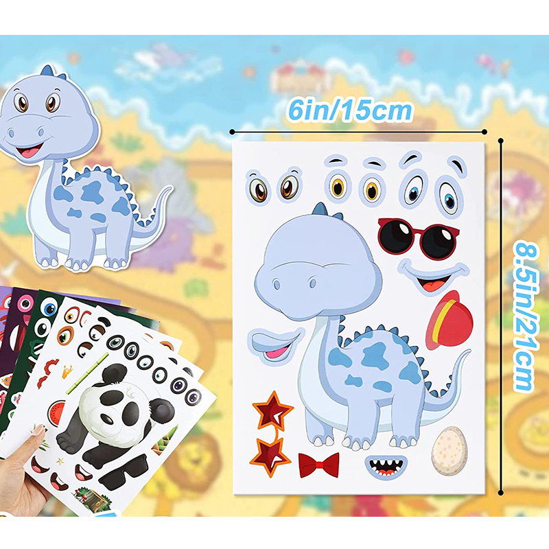 12/24 fogli Crea un viso Adesi - Art Craft Zoo recensione e prezzo