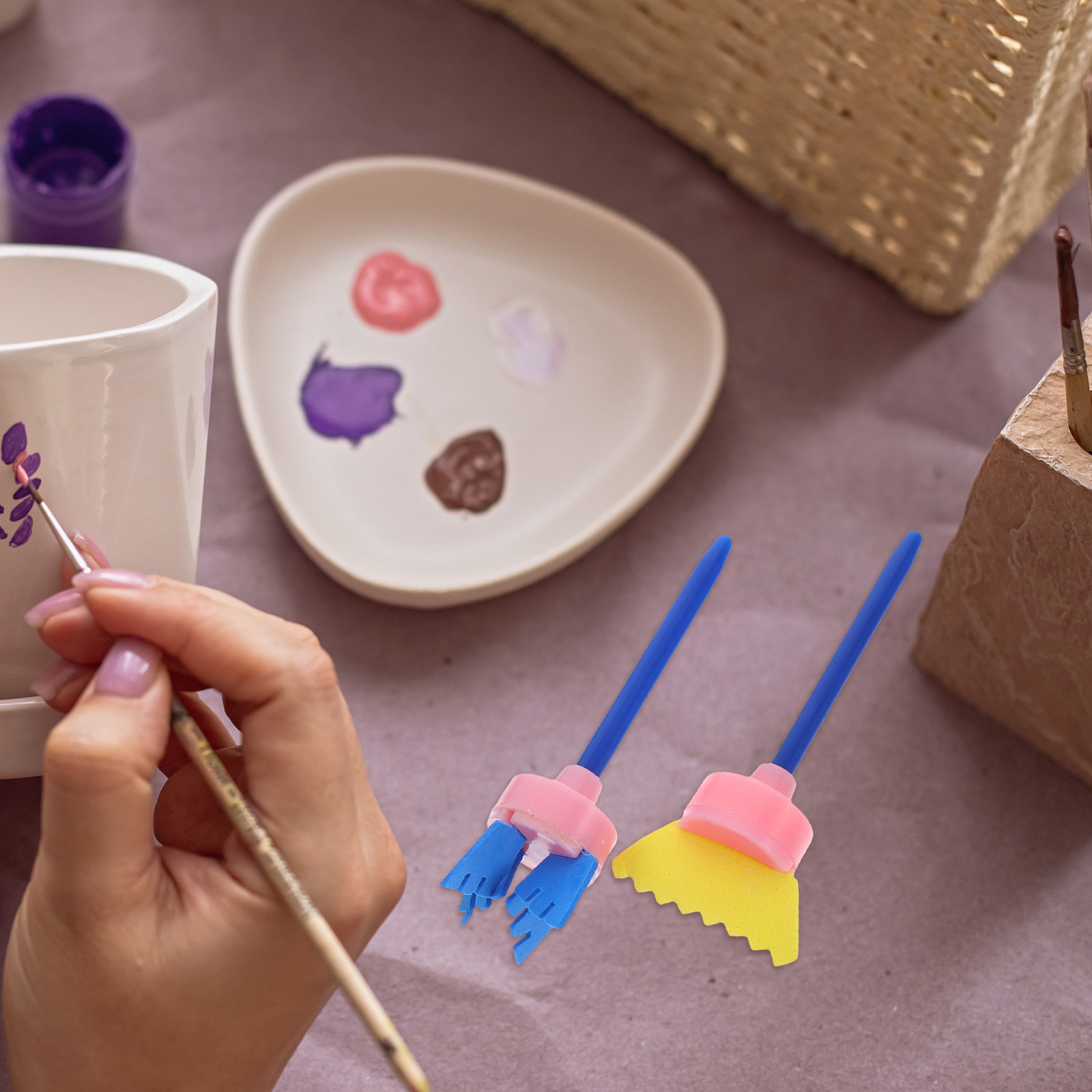 Set di 4 Pennelli in Spugna pe - Art Craft Doodle recensione e prezzo