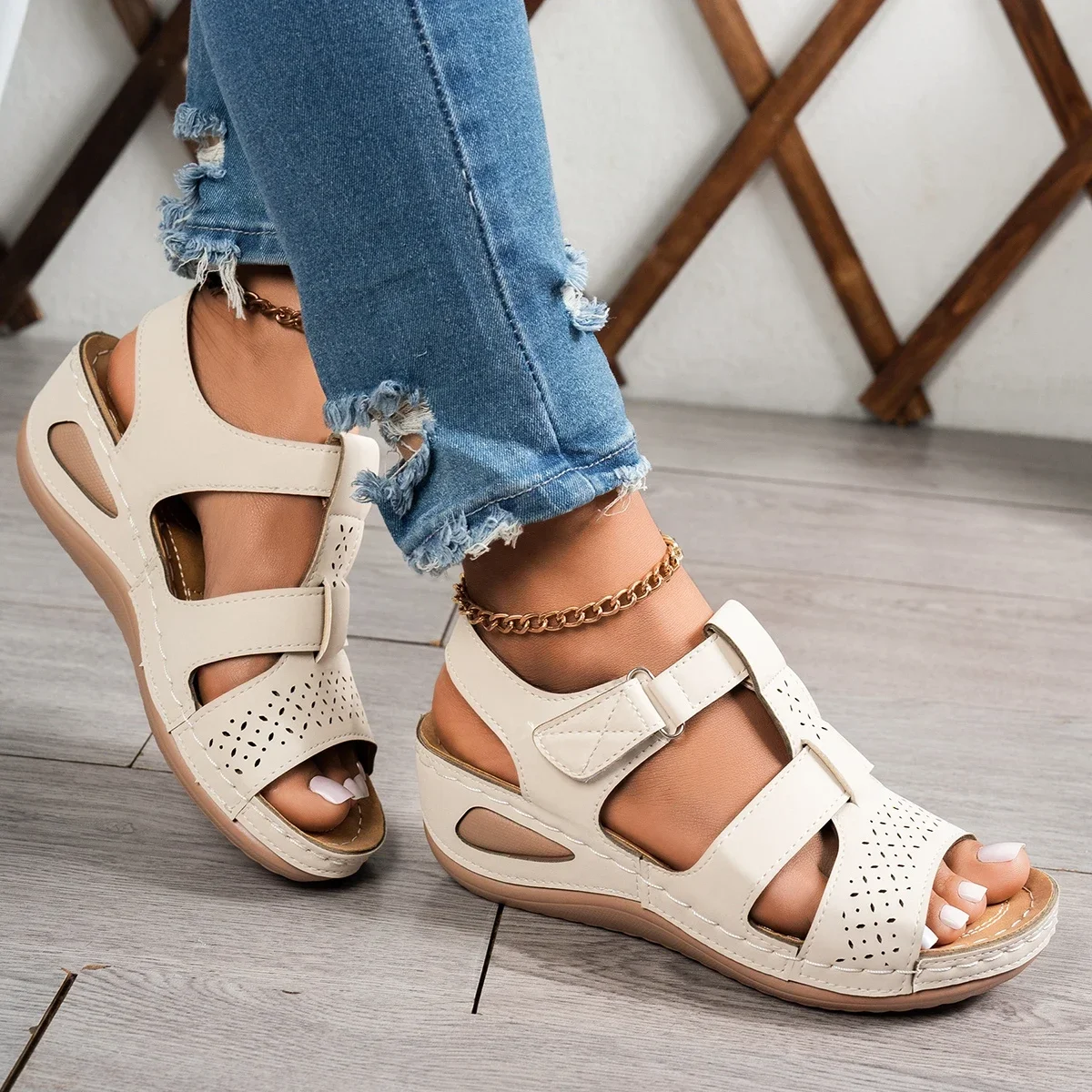 Sandali da donna a zeppa con s - Artwork Craft recensione e prezzo