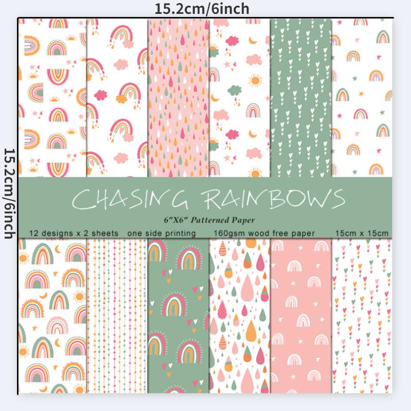 Set di 24 Fogli di Carta Arcob - Art Craft Rainbow recensione e prezzo