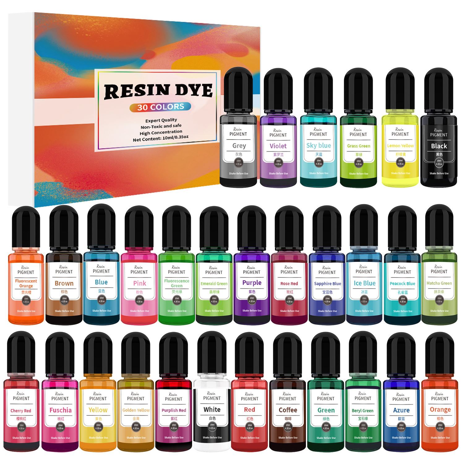 24/30 Colori Set 10ml Resina E - Alcohol Ink Set recensione e prezzo