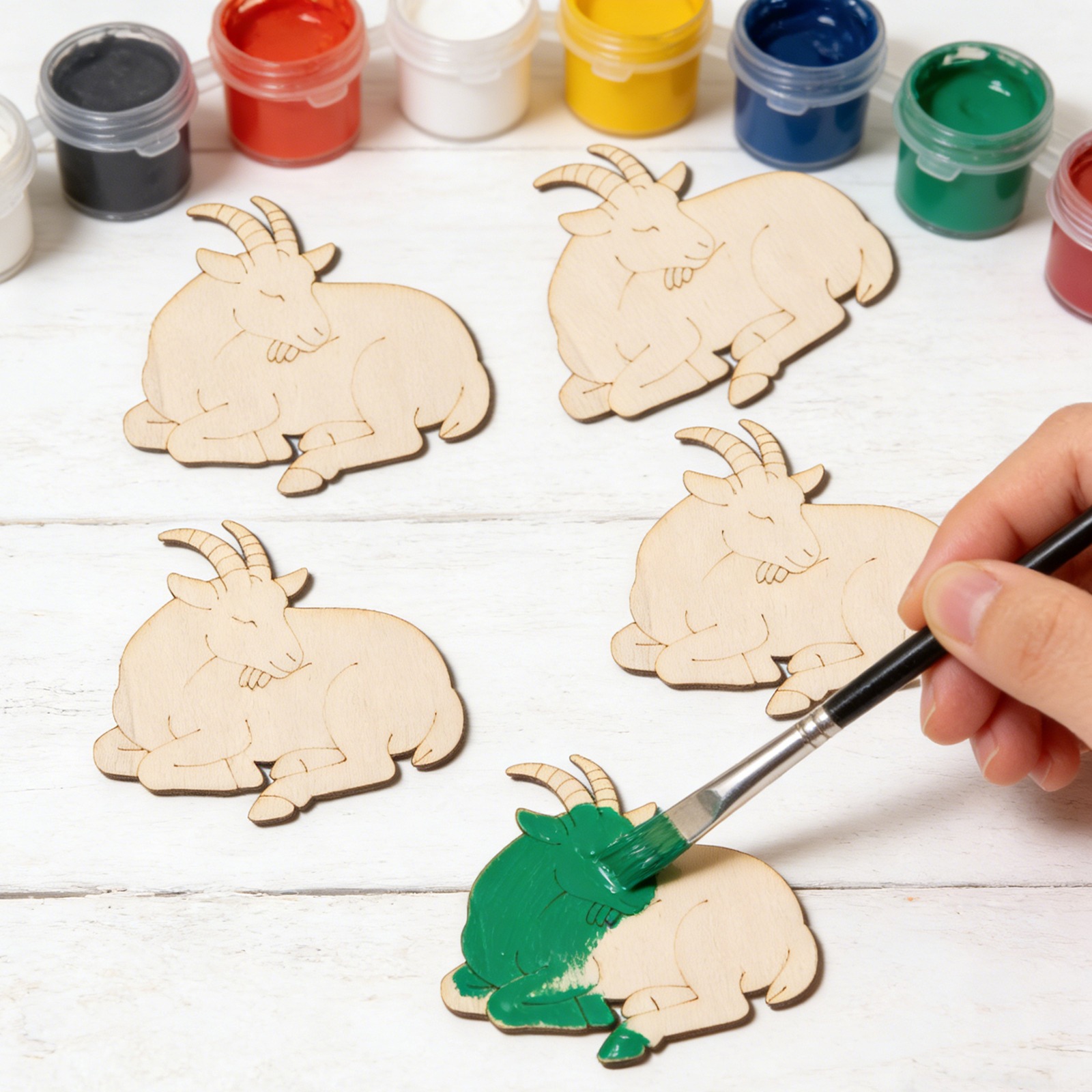 Set di 10 Ornamenti in Legno a - Art Craft Painting recensione e prezzo